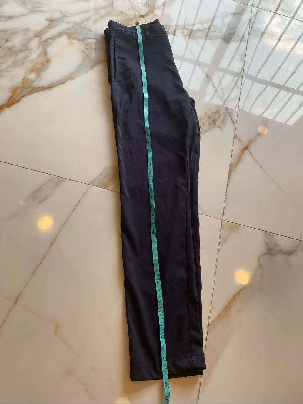Men's Navy Dress Pants - Classic Pleated Trousers